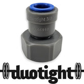 duotight - 9.5mm (3/8”) Female x 5/8” Female Thread (suits Keg Couplers and Tap Shanks)