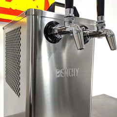 Benchy - Carbon - Double Taps Bench Top Keg Dispenser (Stainless FC Taps)12v/ 24v/240V