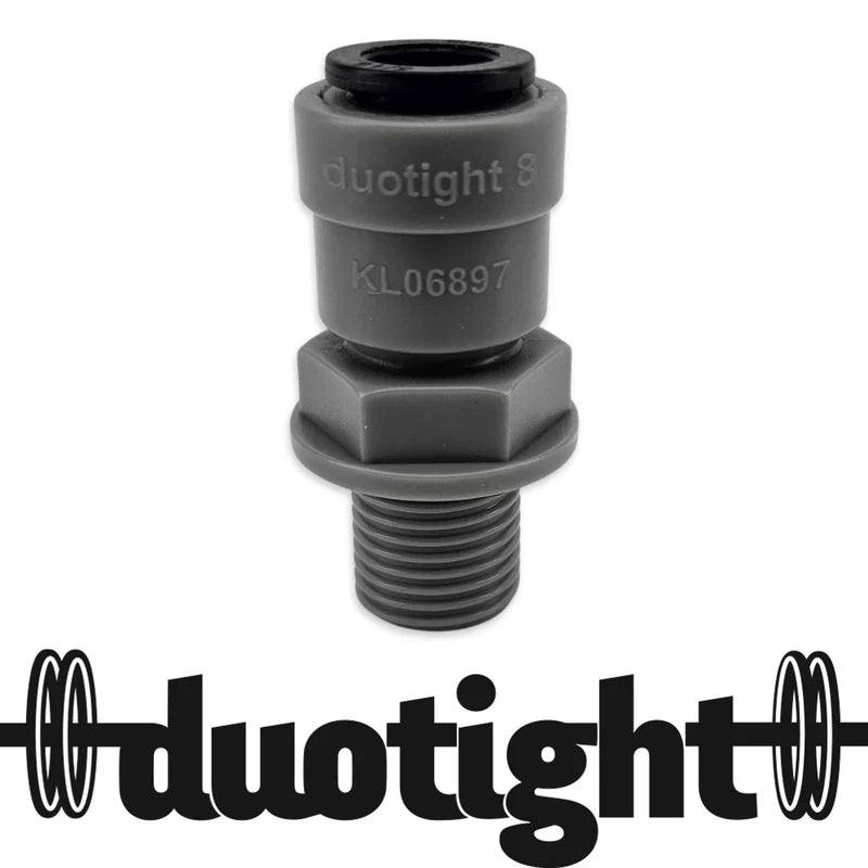duotight – 8mm (5/16”) Female x 1/4 Inch BSP Male Thread (With Seated O-Ring)
