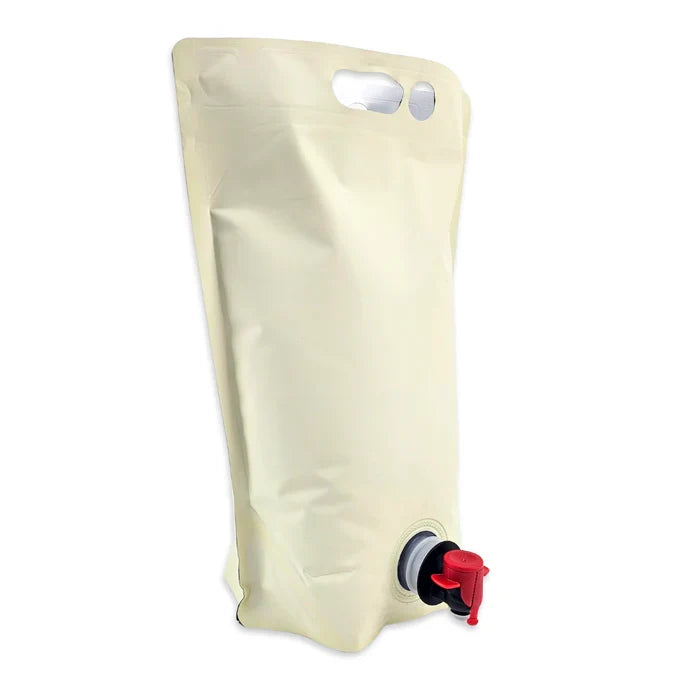 5L Blank Eggshell Stand Up Bladders with Tamper Sealed Tap