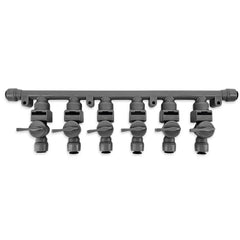 8mm (5/16) duotight x 6 Way Manifold with Check Valves & Isolation Valves