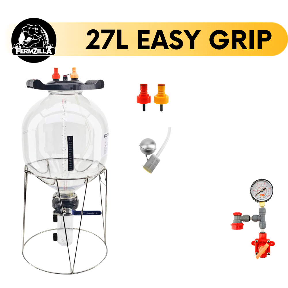 Fermzilla 27L Gen3.2 TRI-CONICAL Starter Kit with Choice of Spunding Valve / Posts