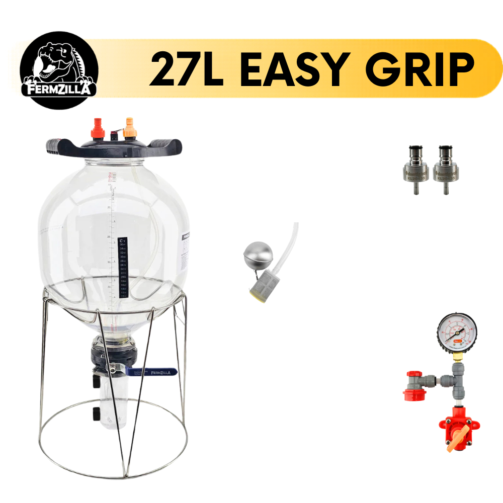 Fermzilla 27L Gen3.2 TRI-CONICAL Starter Kit with Choice of Spunding Valve / Posts