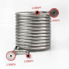 Coolossus Gen2.1 - Passivated Stainless Steel Counterflow Chiller - Tri Clamp