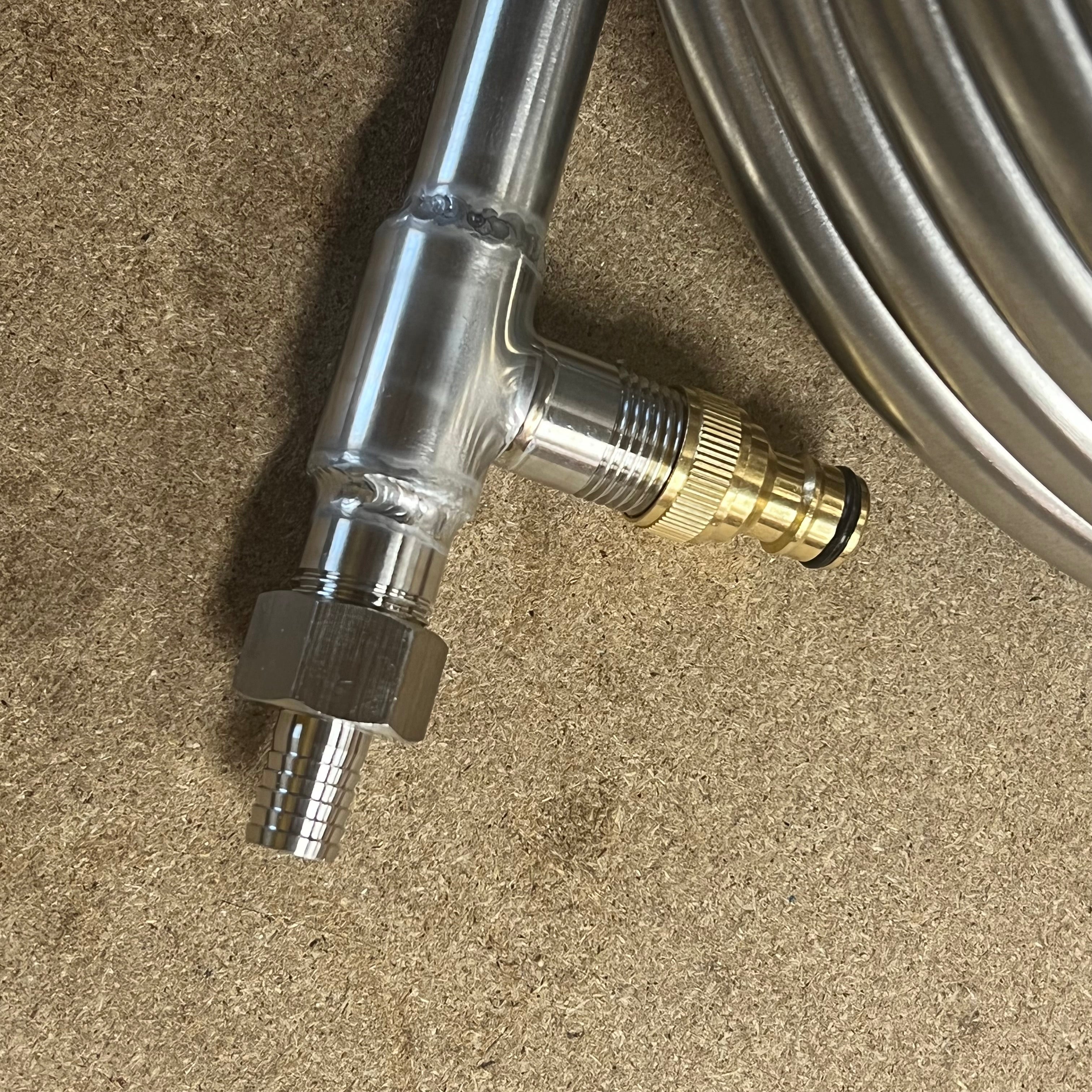 Coolossus - Passivated Stainless Steel Counter Flow Chiller Heat Exchanger