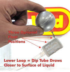 Floating Dip Tube Filter - (80 Mesh 304 Stainless)